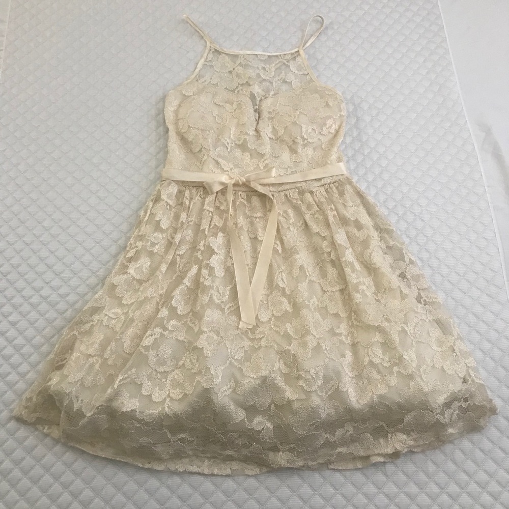 Beautiful lace off white dress
